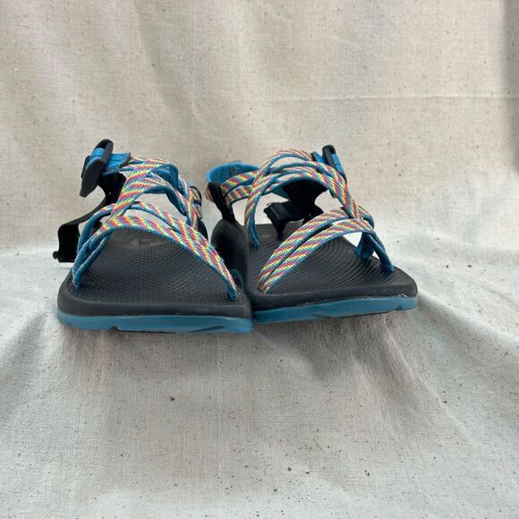 Chaco ZX/2 Classic Sport Rainbow Striped Two Strap Outdoor Hike Sandals Womens 6 - Picture 8 of 8